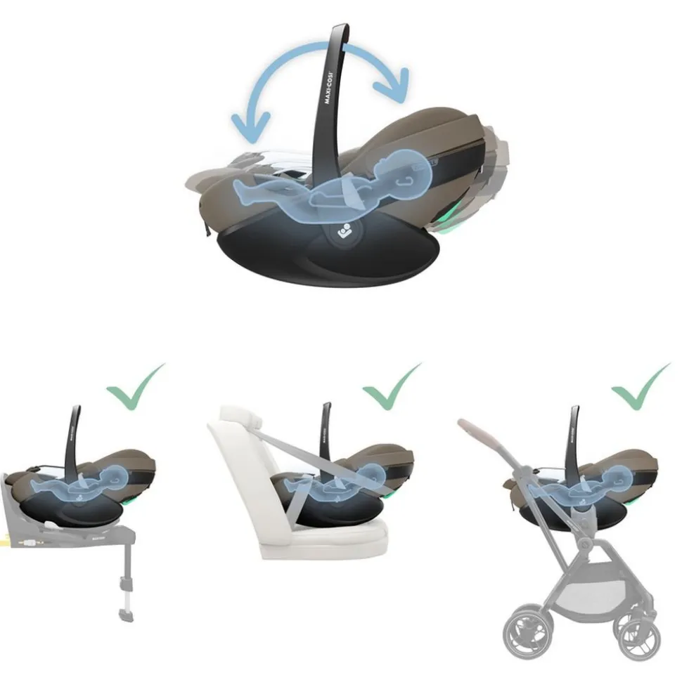 Siège auto pebble 360 pro 2 i-size twillic truffle