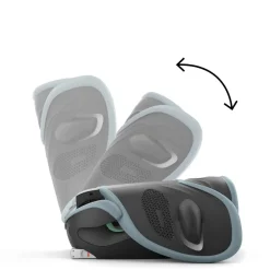 Siège auto pliable i-size solution g2 i-fix tissu plus stormy blue