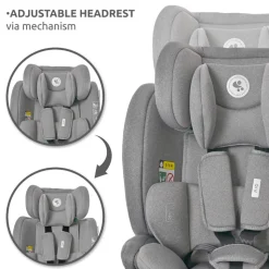 Siège auto rio 76-150 cm isofix gris