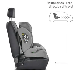 Siège auto rio 76-150 cm isofix gris
