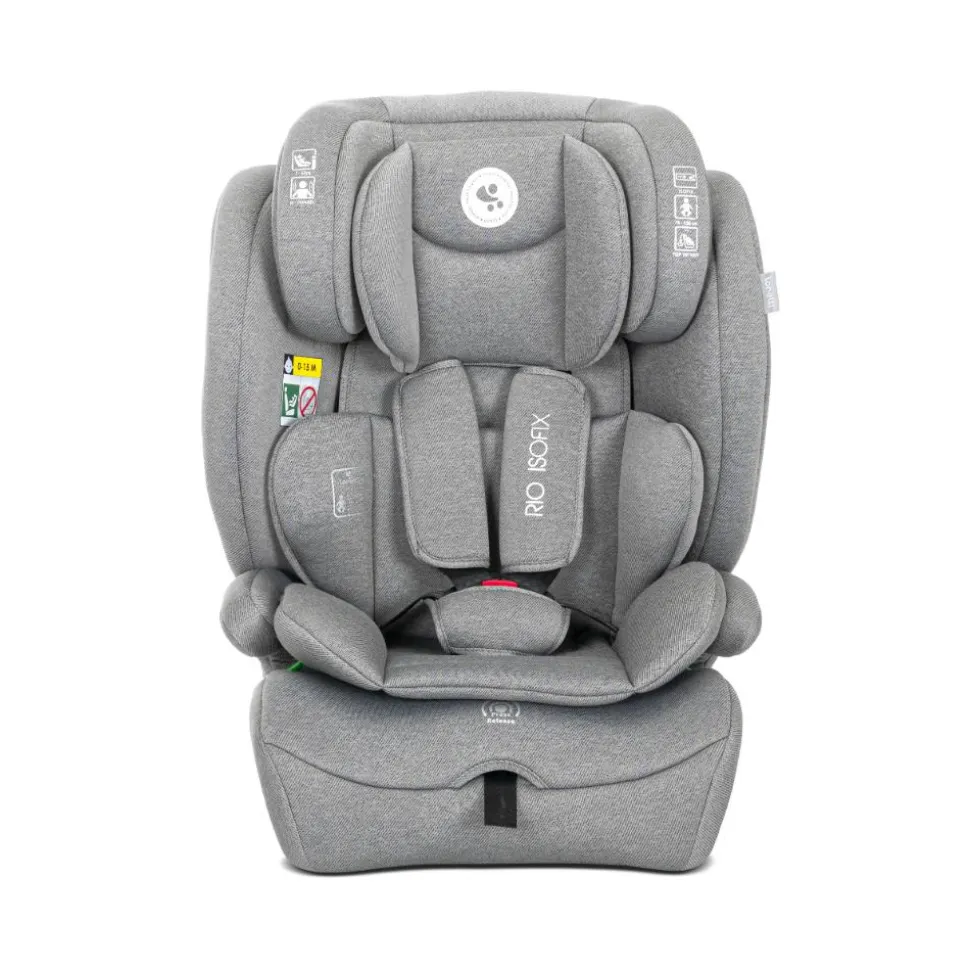 Siège auto rio 76-150 cm isofix gris