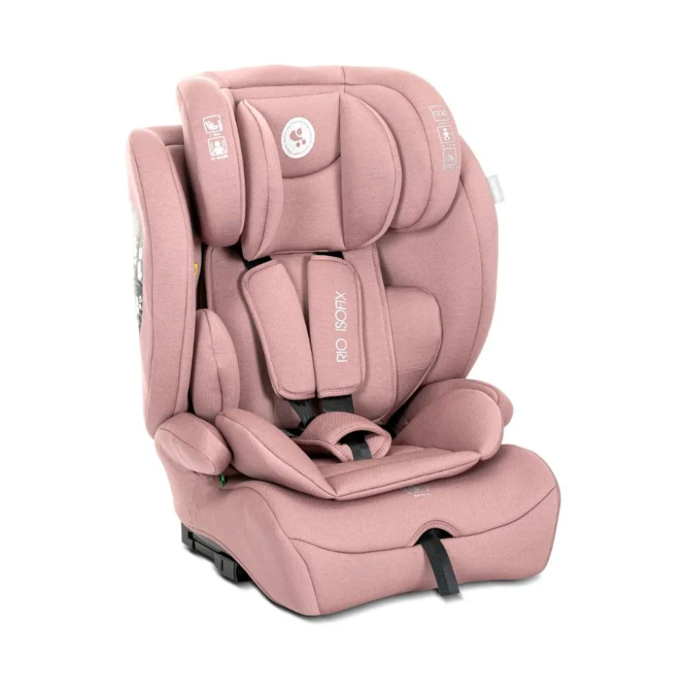 Siège auto rio 76-150 cm isofix rose
