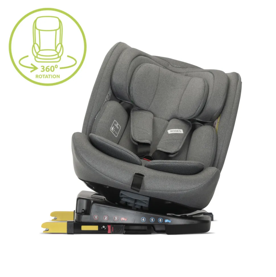 Siège auto rodéo 40-150cm isofix gris