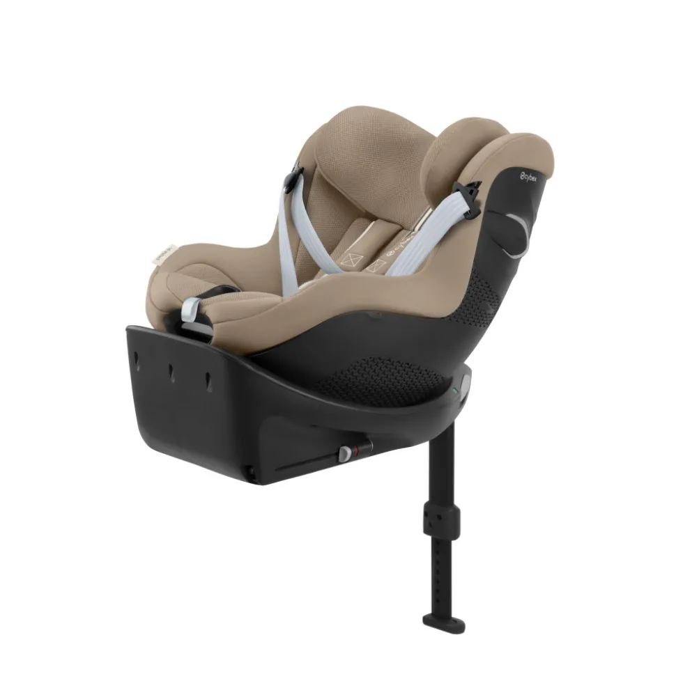 Siège auto sirona gi i-size tissu plus almond beige avec base intégrée