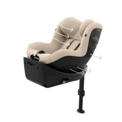 Siège auto sirona g3 i-size rotatif almond beige