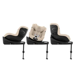 Siège auto sirona g3 i-size rotatif tissu plus almond beige
