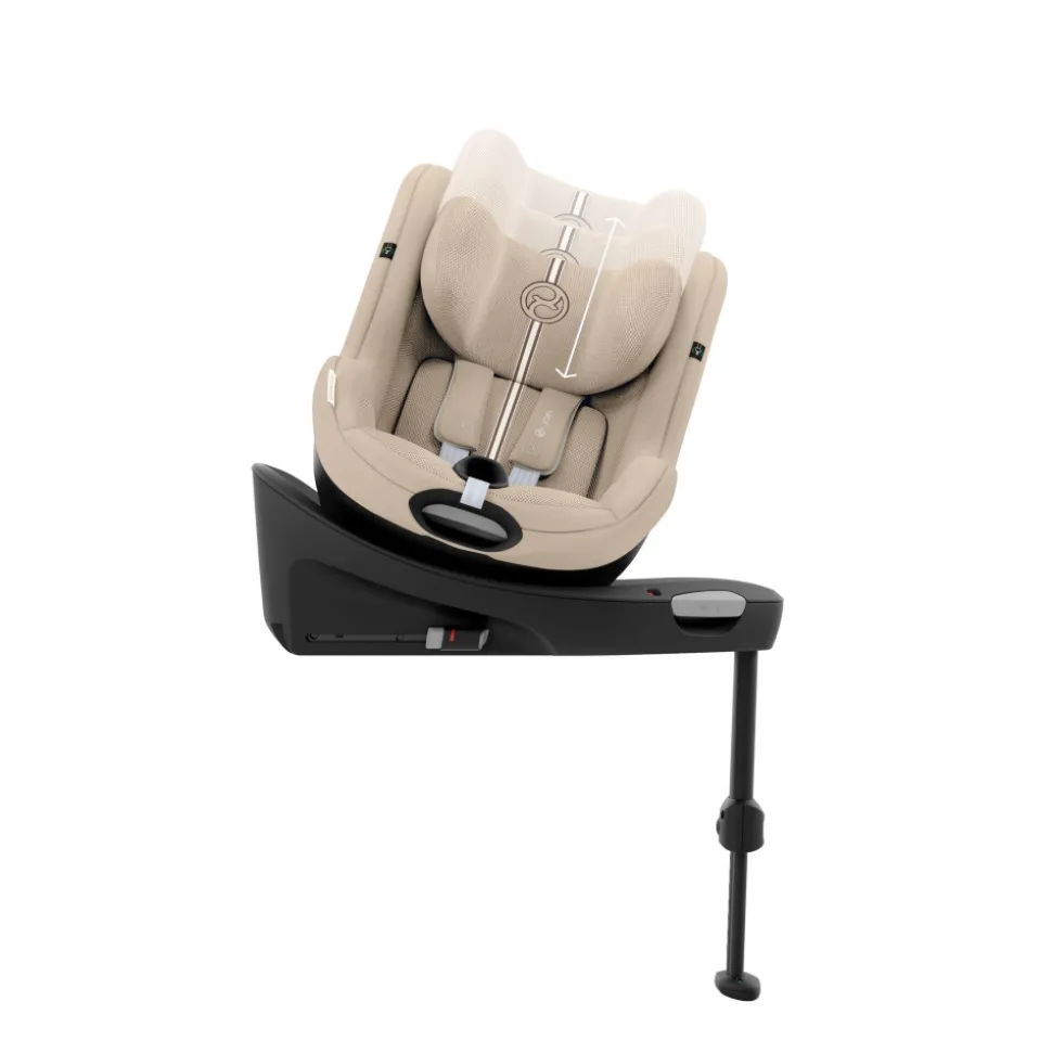 Siège auto sirona g3 i-size rotatif tissu plus almond beige