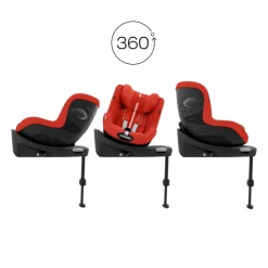 Siège auto sirona g i-size tissu plus hibiscus red