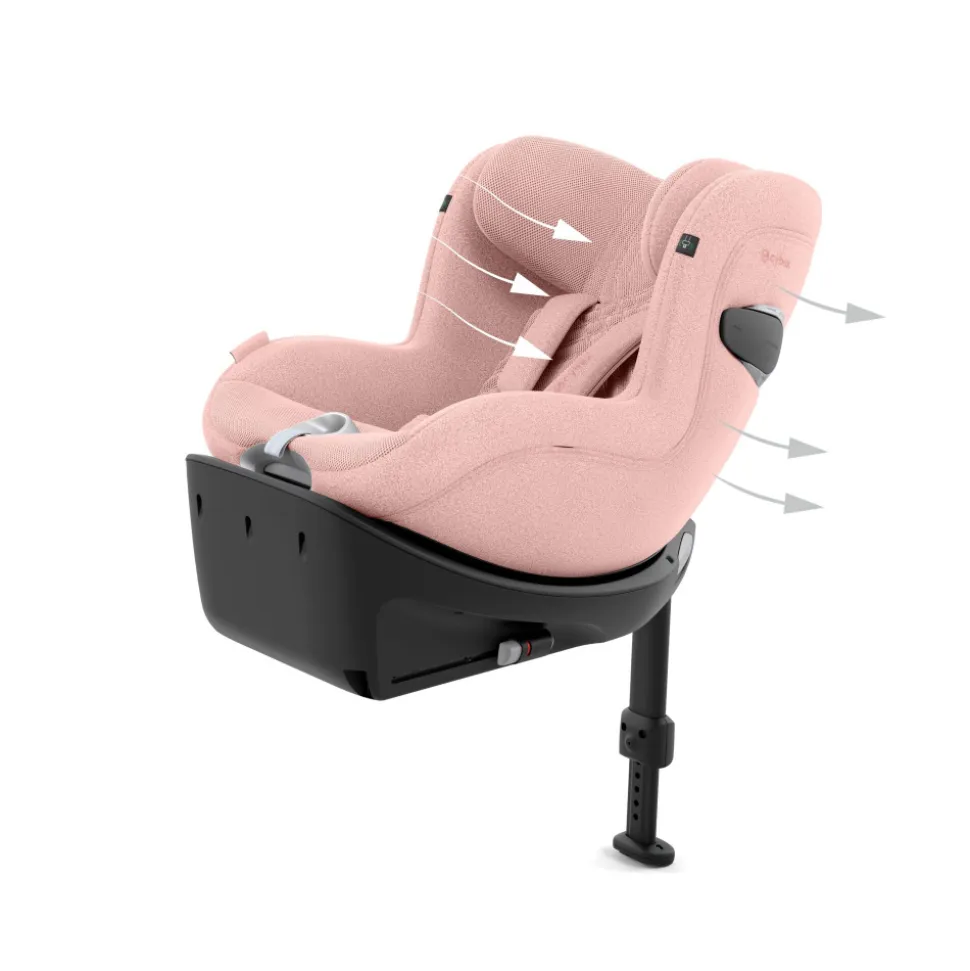 Siège auto sirona ti i-size tissu plus peach pink