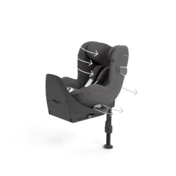 Siège auto sirona t i-size tissu plus mirage grey
