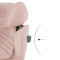 Siège auto solution t i-fix i-size tissu plus peach pink
