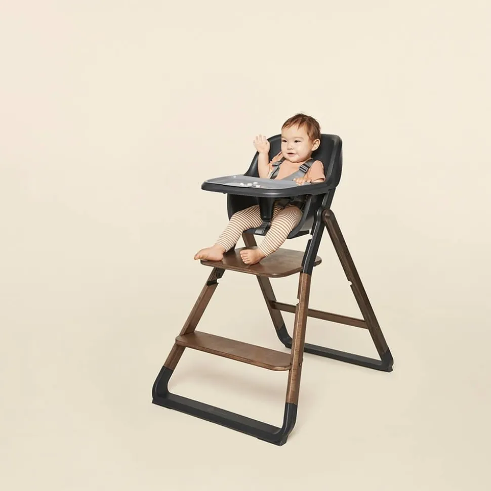 Siège bébé et tablette evolve bois foncé