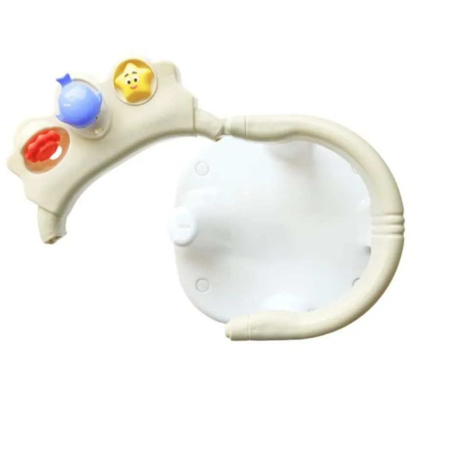 Siège de bain bébé sécurisé avec jouets intégrés dune