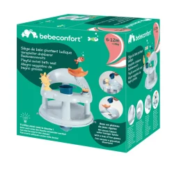 Siège de bain pivotant bébé ludique