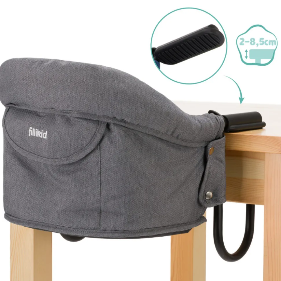 Siège de table bébé gris