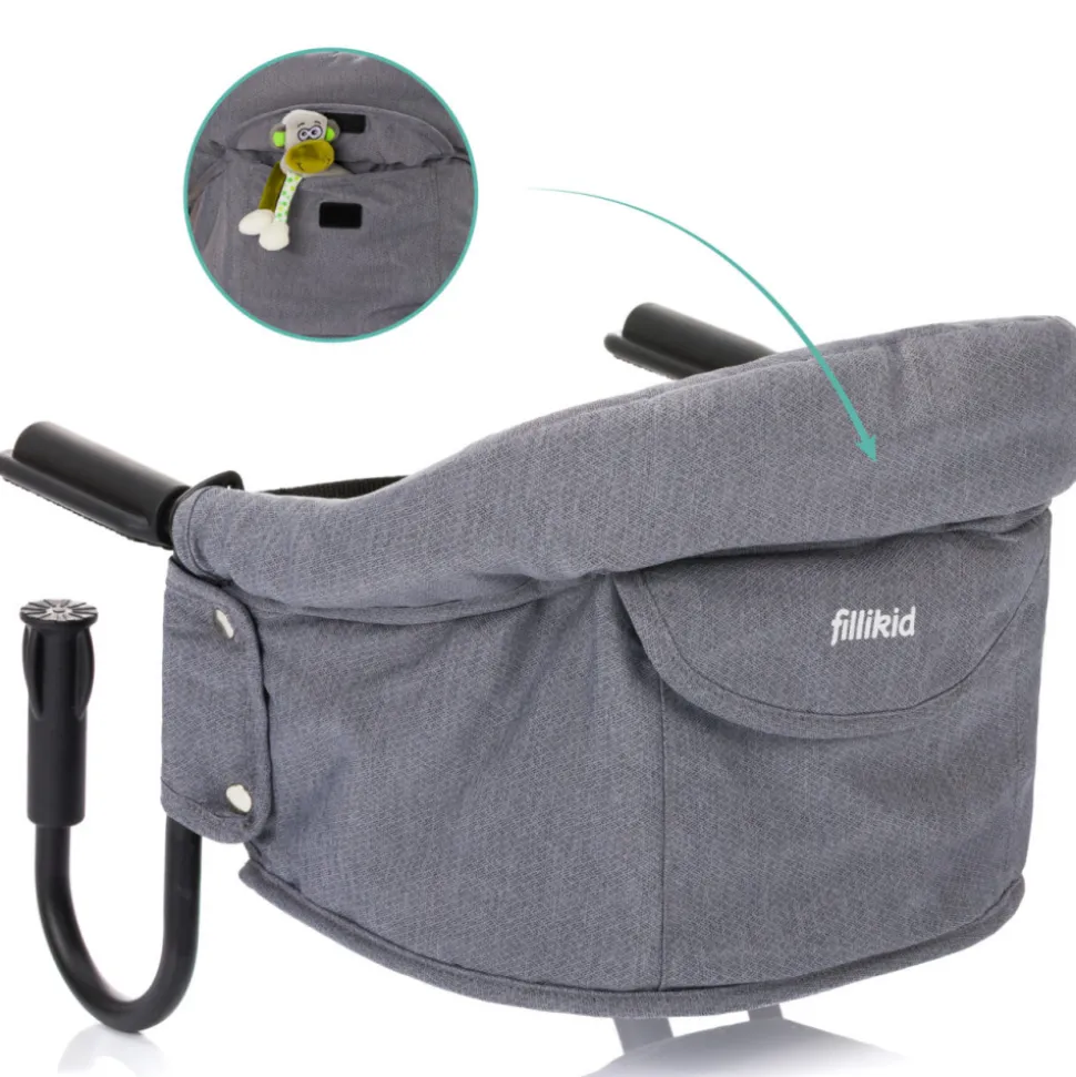 Siège de table bébé gris