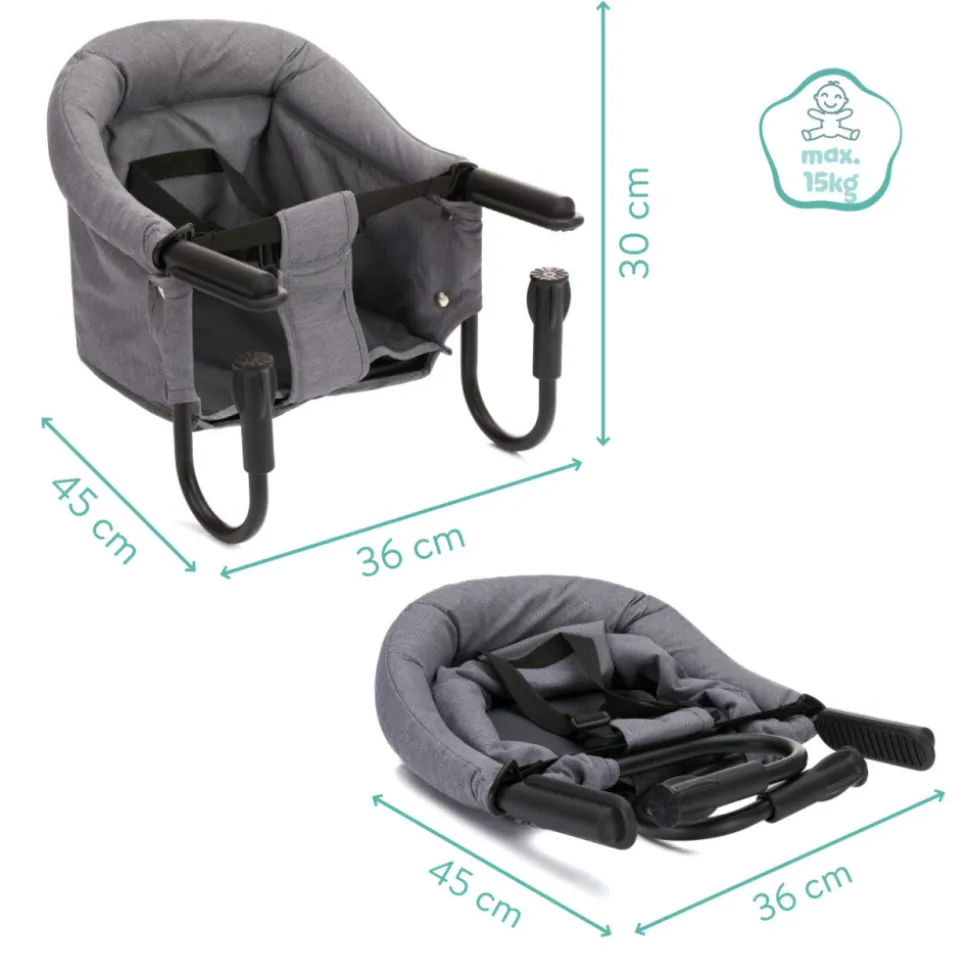 Siège de table bébé gris