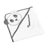 Sortie de bain avec gant panda chao chao