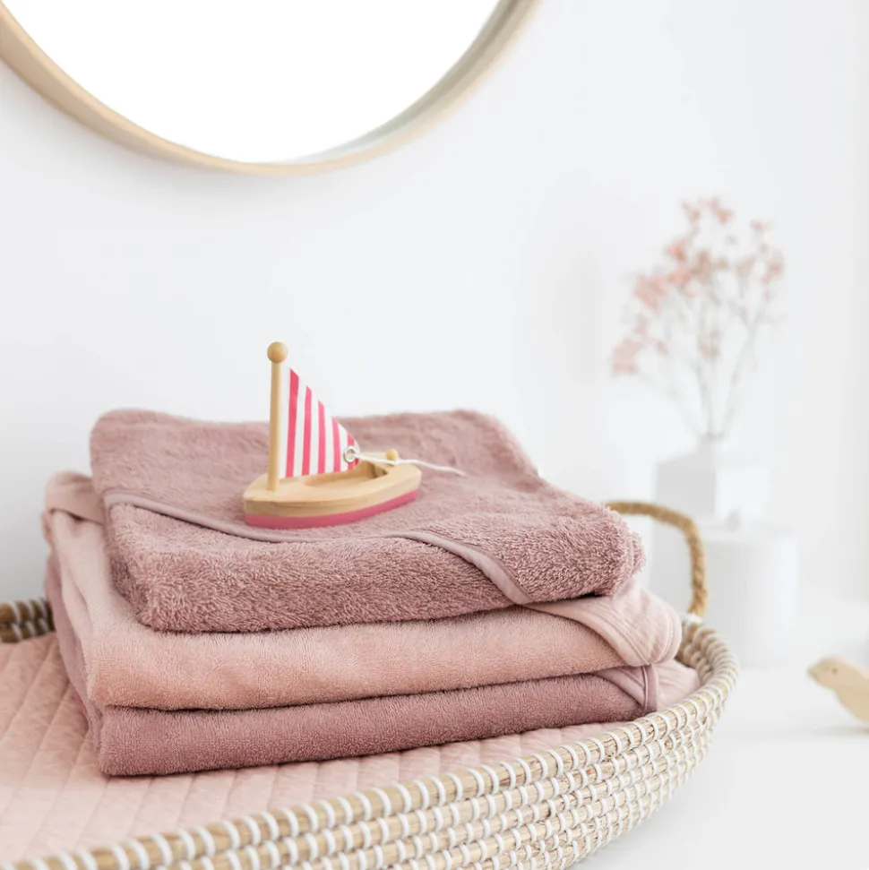 Sortie de bain enfant rose
