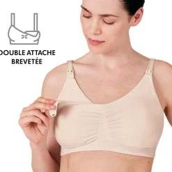 Soutien-gorge d'allaitement 3-en-1 xl chair