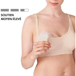 Soutien-gorge d'allaitement 3-en-1 l chair