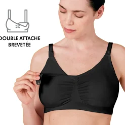 Soutien-gorge d'allaitement 3-en-1 l noir