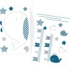 Stikers muraux blue baleine
