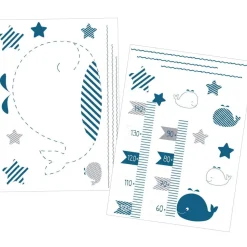Stikers muraux blue baleine