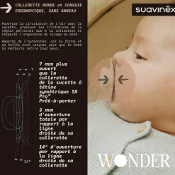 Sucette réversible sx pro wonder hedge green 6/18 mois