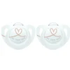 2 sucettes nuk expert silicone 0-2m my love
