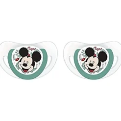 2 sucettes physiologiques silicone +18 m mickey