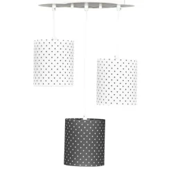 Suspension lumineuse trio panda chao chao