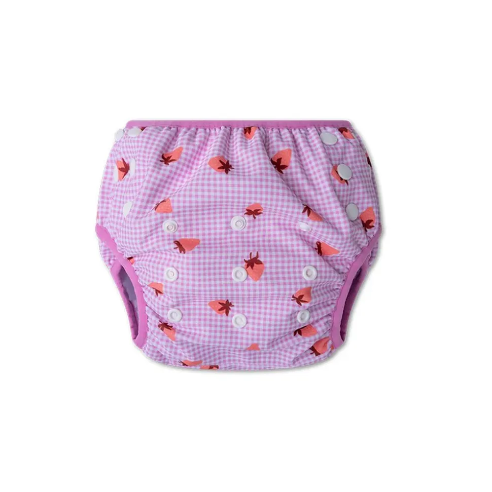 Swim diaper - pink - strawberry fields