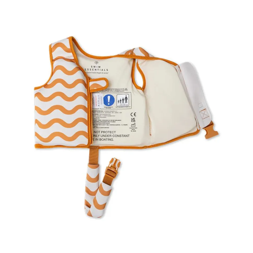 Swim vest - orange - surfer - 1/2 years