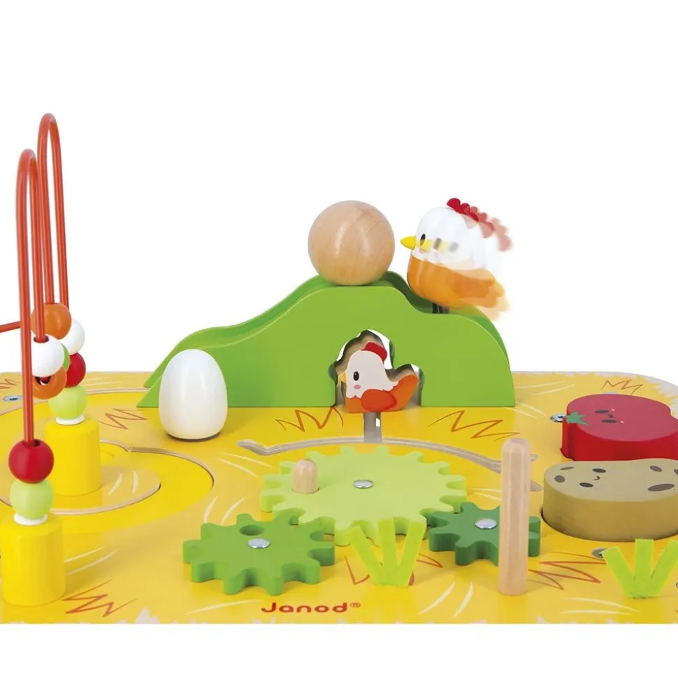 Table d'activités en bois ferme