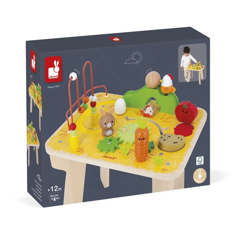 Table d'activités en bois ferme