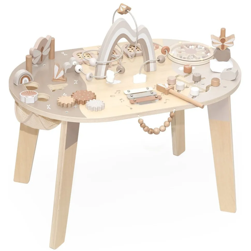 Table d'activités en bois - nougat