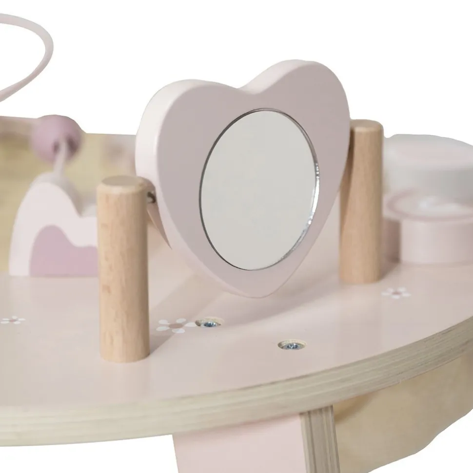 Table d'activités en bois - rose