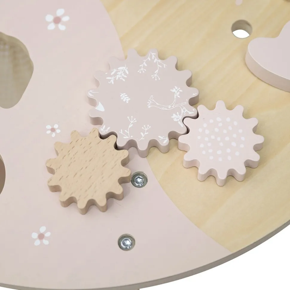 Table d'activités en bois - rose
