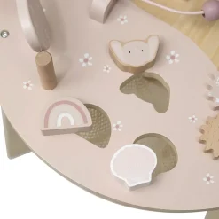 Table d'activités en bois - rose