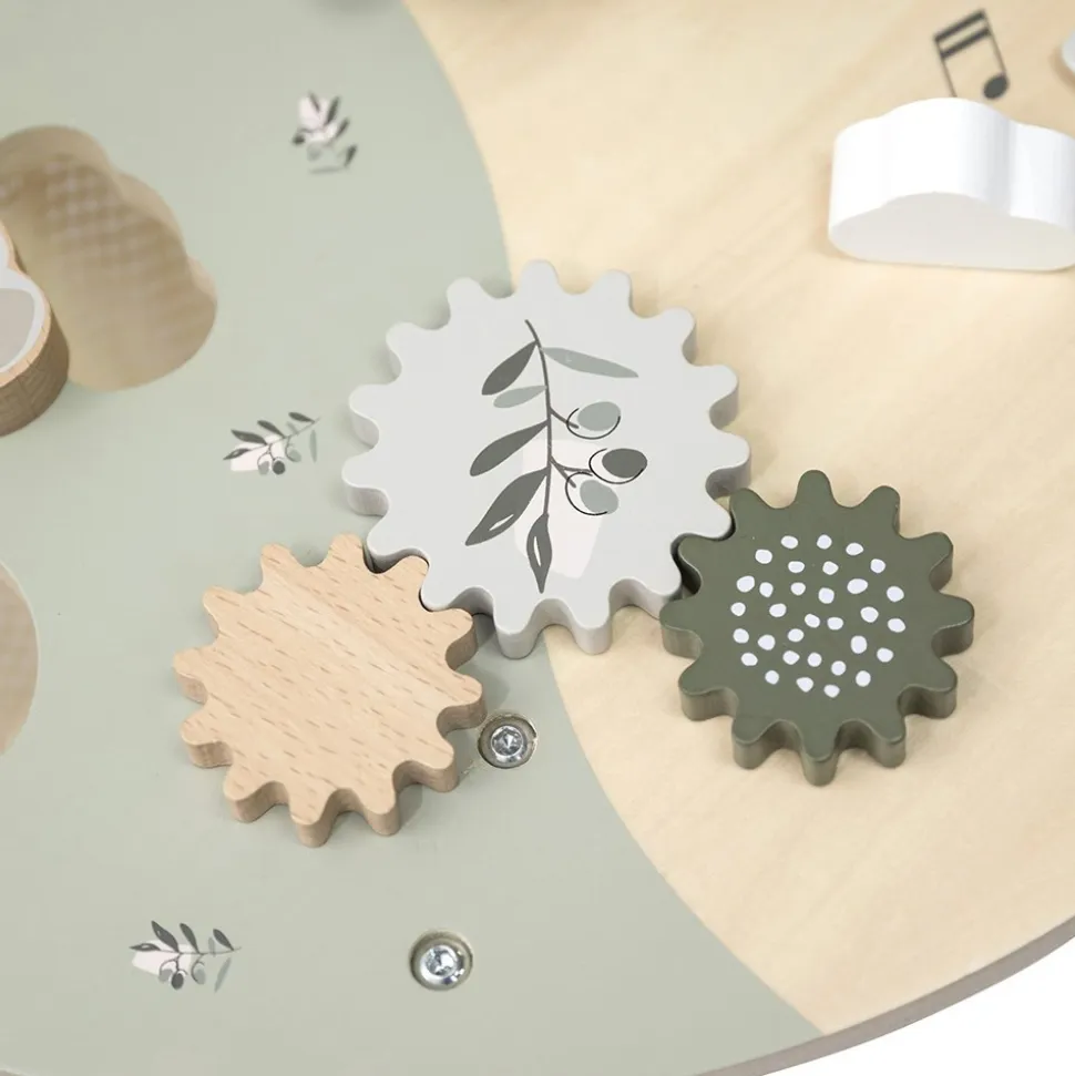 Table d'activités en bois - vert olive