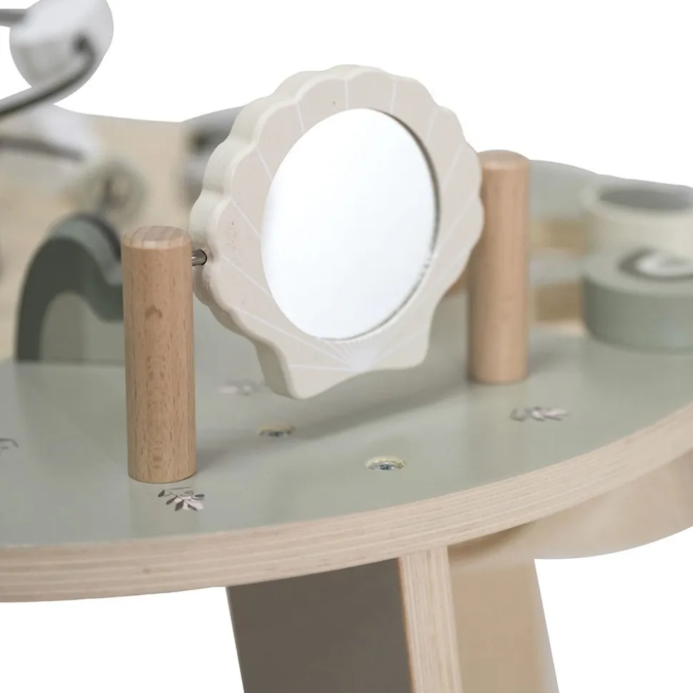 Table d'activités en bois - vert olive