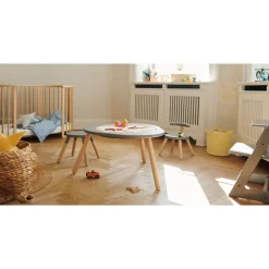 Table de jeu pour enfants mutable 2 gris tempête