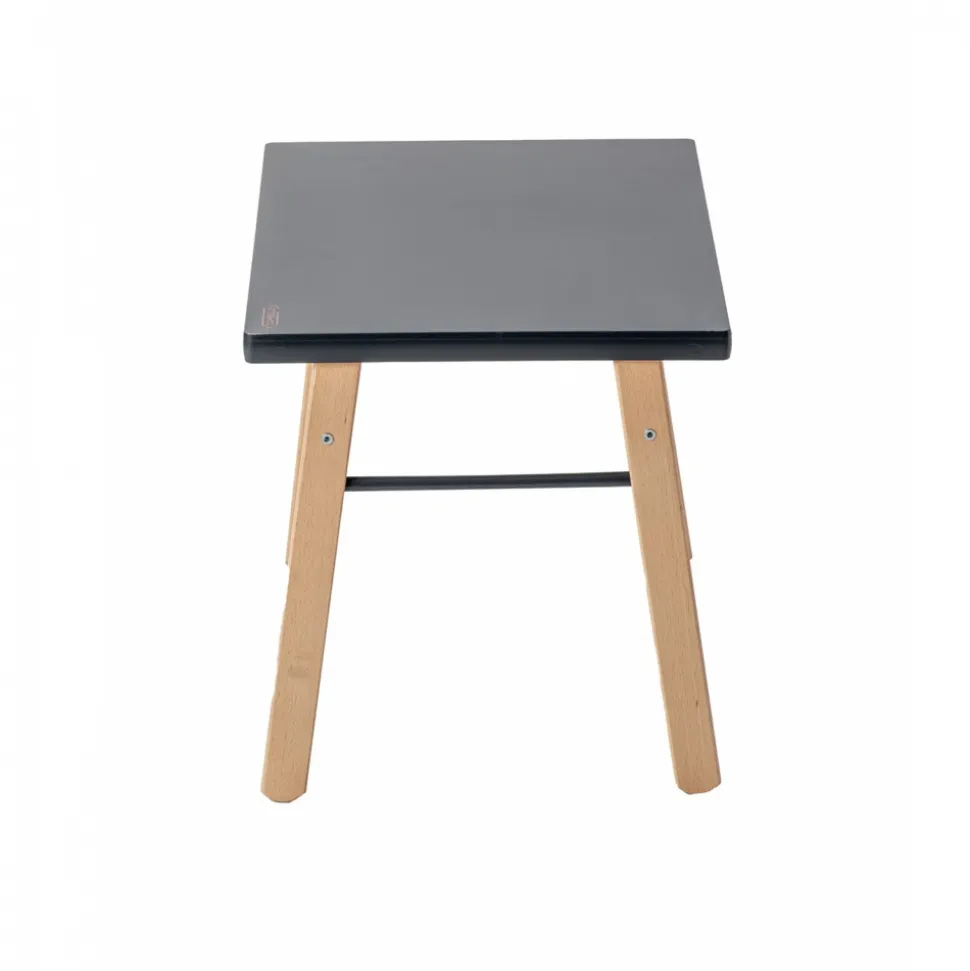 Table enfant gabriel + chaise basse louise hybride anthracite