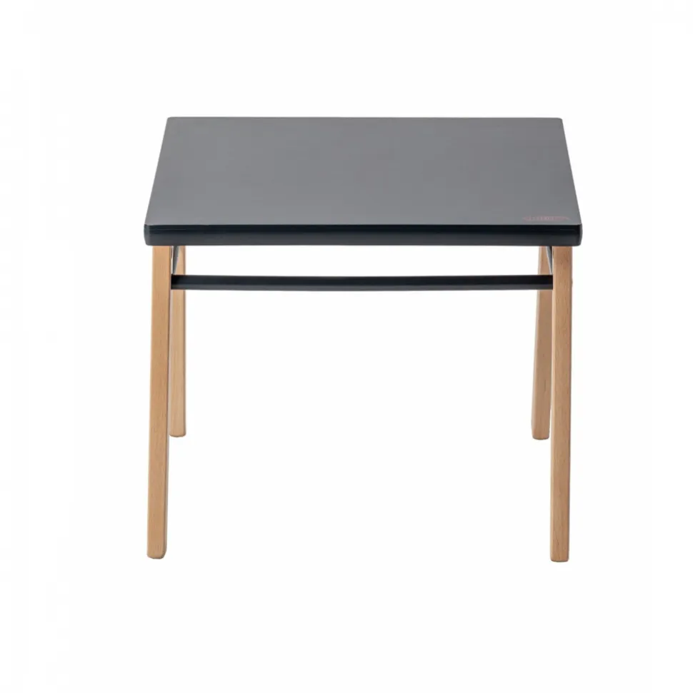 Table enfant gabriel + chaise basse louise hybride anthracite