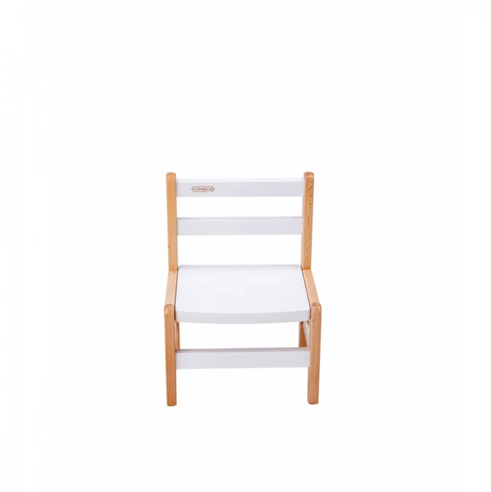 Table enfant gabriel + chaise basse louise hybride blanc