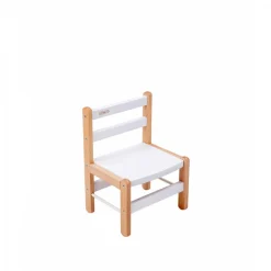 Table enfant gabriel + chaise basse louise hybride blanc
