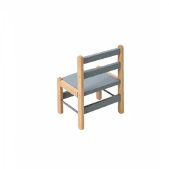 Table enfant gabriel + chaise basse louise hybride bleu gris