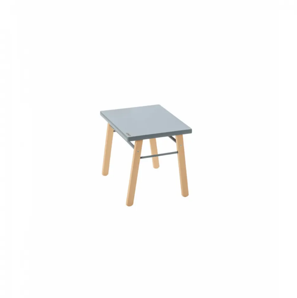 Table enfant gabriel + chaise basse louise hybride bleu gris