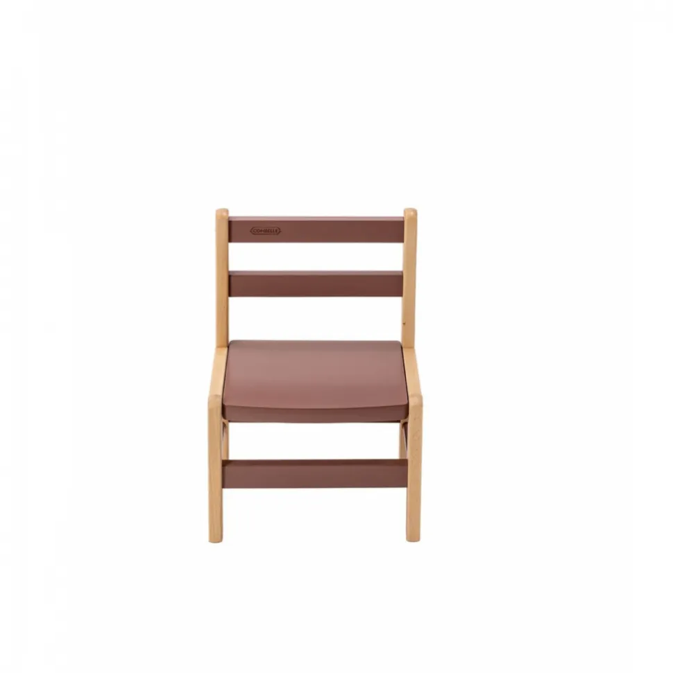 Table enfant gabriel + chaise basse louise hybride vieux rose